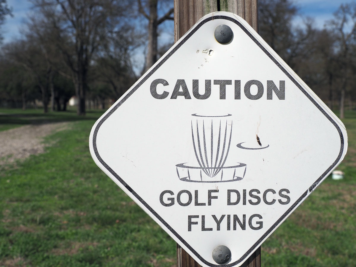 Haley-Nelson disc golf course in Burnet, Texas