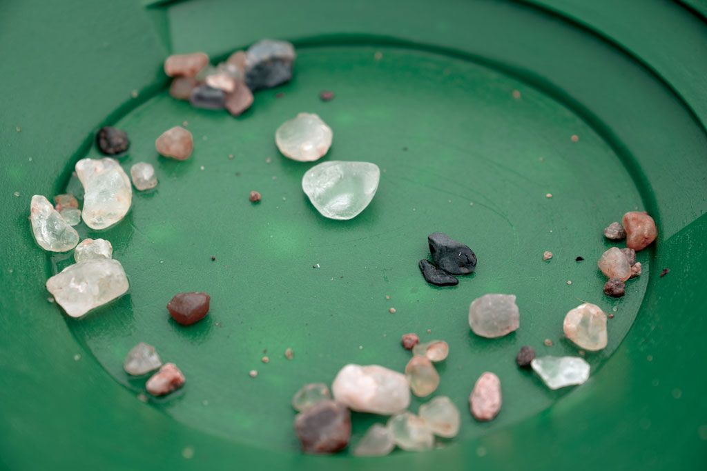 gold and gemstone panning