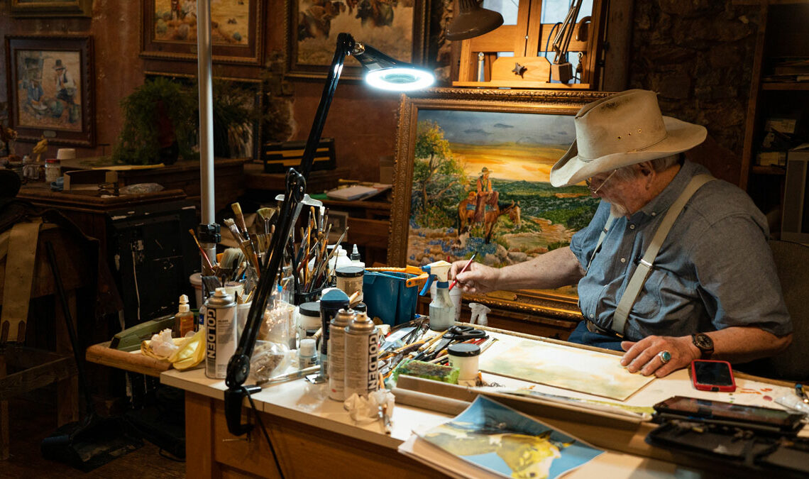 Jack Moss, owner of Gridiron Gallery in Llano, Texas