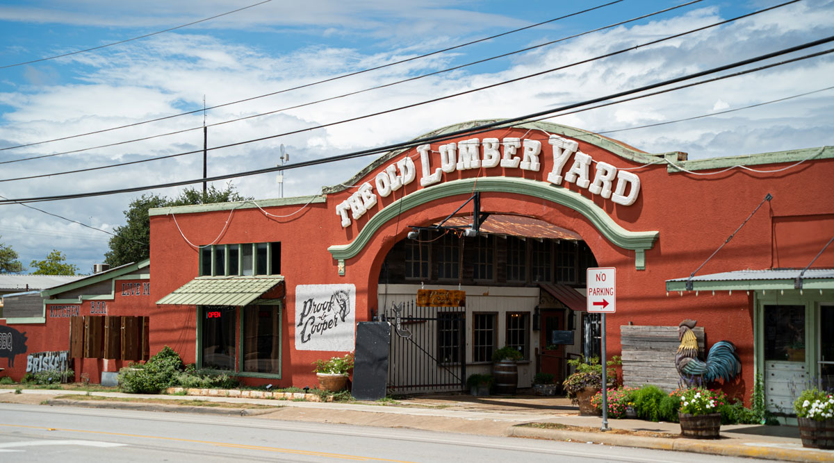 The Old Lumberyard in Johnson City, Texas