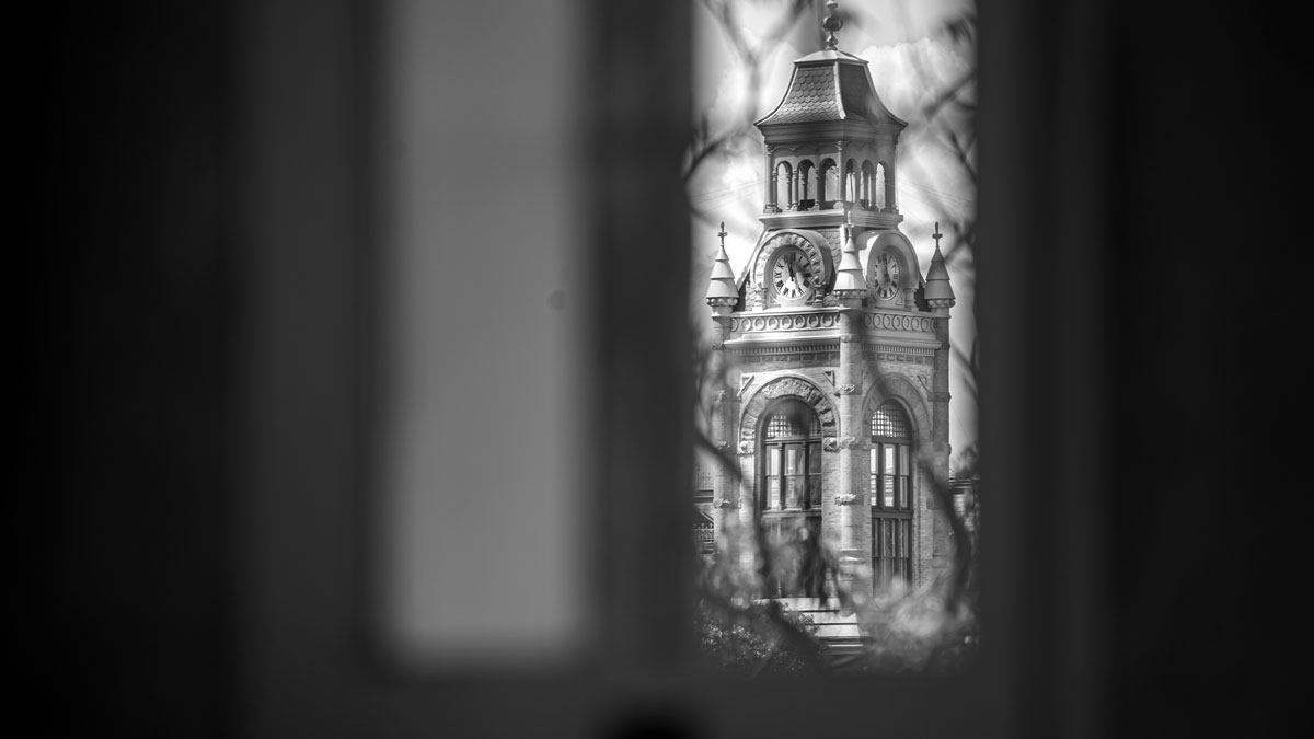 View of Llano County Courthouse from Red Top Jail