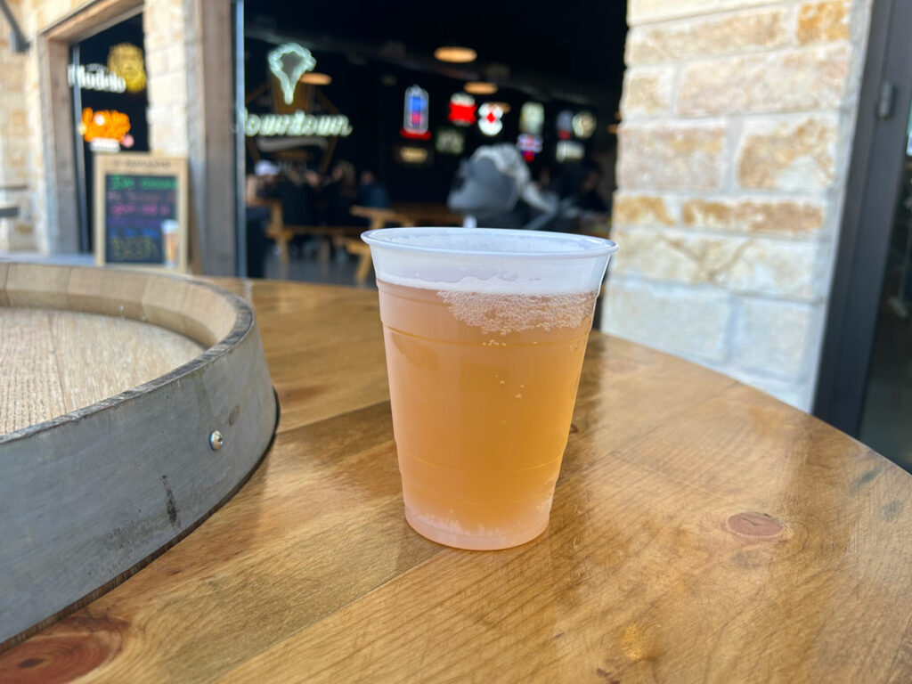 Austin Eastcider at Downtown Beer Hall in Marble Falls, Texas