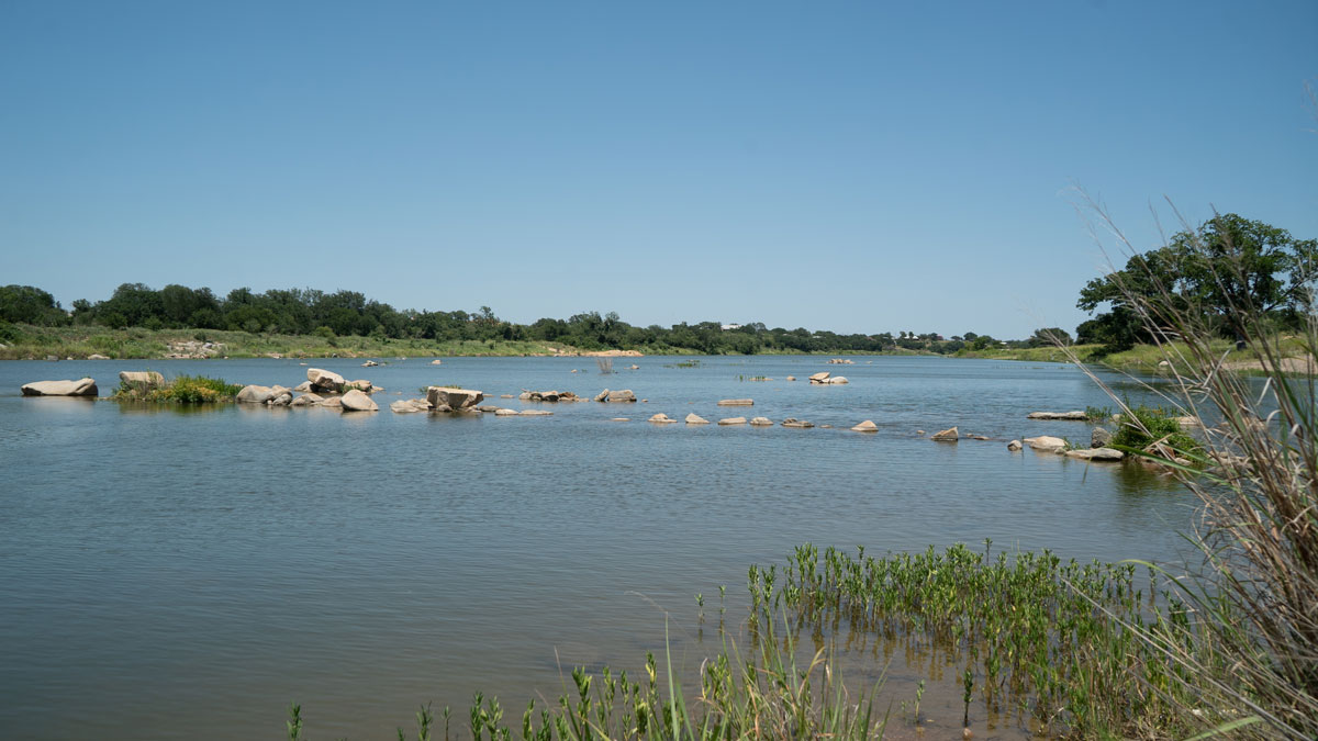 Llano River at Badu Park in Llano, Texas
