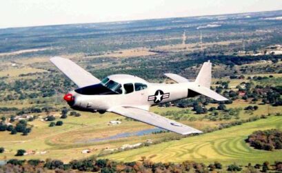 The NA-145 Navion, nicknamed "the poor man’s Mustang," is one of many historic aircraft at the museum. Courtesy photo