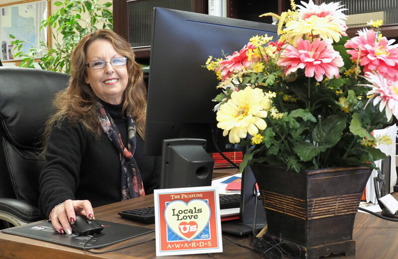 Llano County Precinct 3 Justice of the Peace Chief Clerk Debra Edwards keeps the office moving with a good helping of compassion and a mix of humor. The office staff, including Precinct 3 Justice of the Peace Era Marion and part-time Clerk Stephanie Gonzales, works well together with the mission of serving the public. The Picayune readers and KBEY 103.9 FM Radio Picayune listeners picked Edwards as their Locals Love Us favorite city/county employee in the Kingsland area. Staff photo by Daniel Clifton