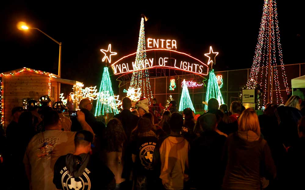 Walkway of Lights illuminates Marble Falls 101 Highland Lakes