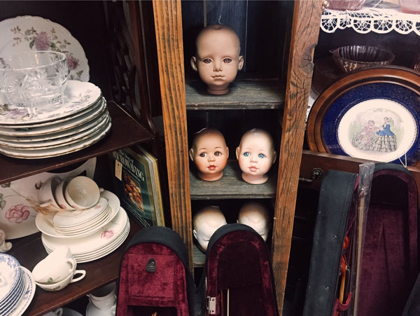 Creepy or amazing? To each their own. When browsing through antique, vintage and thrift shops, you're bound to stumble across odd and unique items. Staff photos by JoAnna Kopp