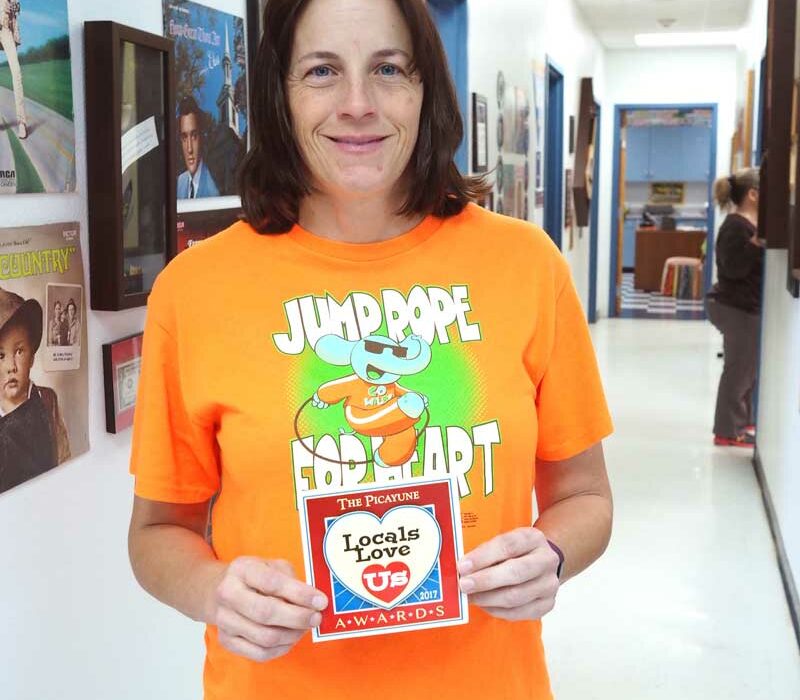 Packsaddle Elementary School physical education teacher Misti Atkinson won the Locals Love Us award for Best School Coach in the Llano Area. Staff photo by Daniel Clifton