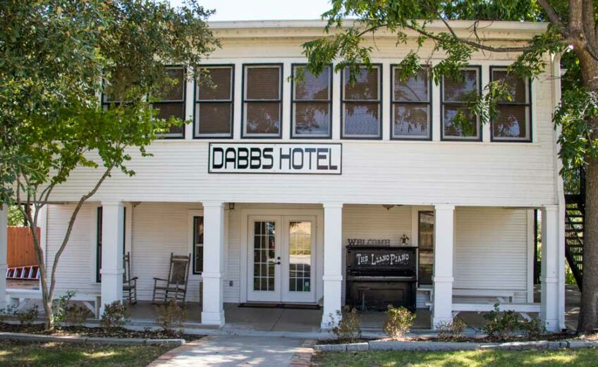 Guests of the Dabbs Hotel in Llano can have the same experience as railroad travelers who stopped there in the early 20th Century. Staff photo by Jared Fields