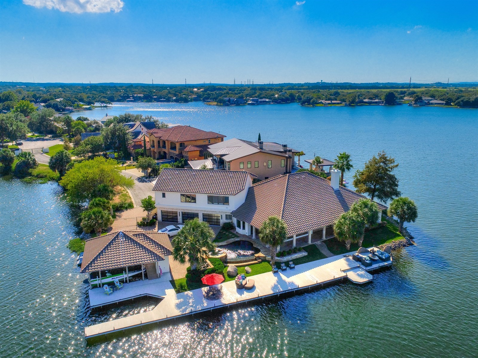 The Highland Lakes has a variety of waterfront property with a range of amenities. Current listings start at a low of about $160,000 on Lake Buchanan and top out at $6 million on Lake LBJ. The Lake LBJ home pictured here is one recently sold by Tammie Bennett, who shared insight into the waterfront property market of the Highland Lakes. Photo courtesy Tammie Bennett