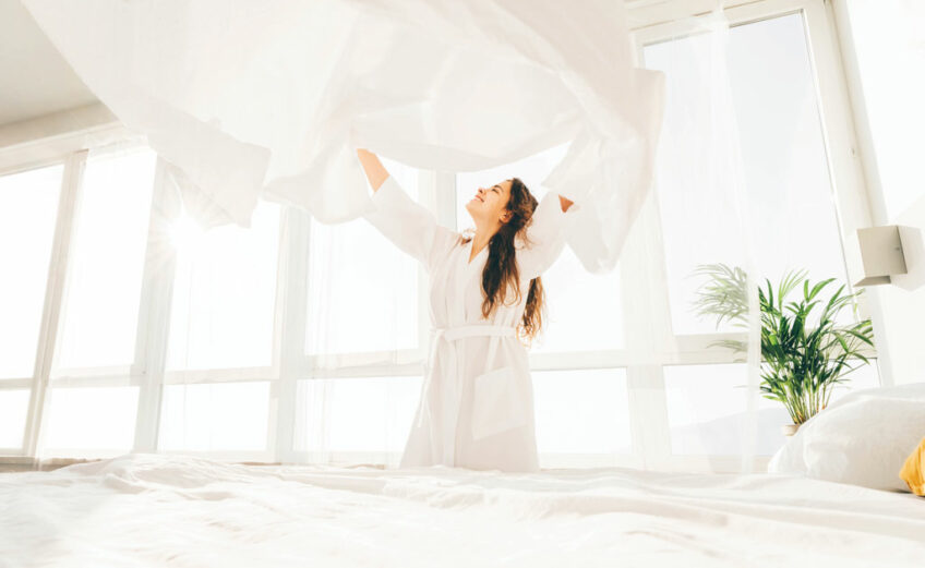 Housecleaning experts recommend making your bed every morning. It's a small step that makes a big difference in your quest for a tidier home.