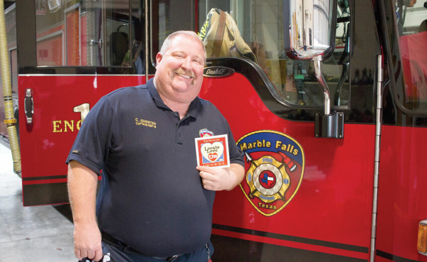 Marble Falls Fire Rescue Capt. Coy Guenter is a 2021 Locals Love Us favorite first responder. Staff photo by Alex Copeland