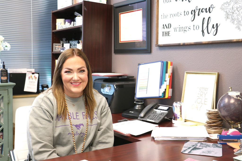 Marble Falls Elementary School Assistant Principal Melissa Fletcher is a Locals Love Us Favorite School Administrator. Staff photo by Brigid Cooley