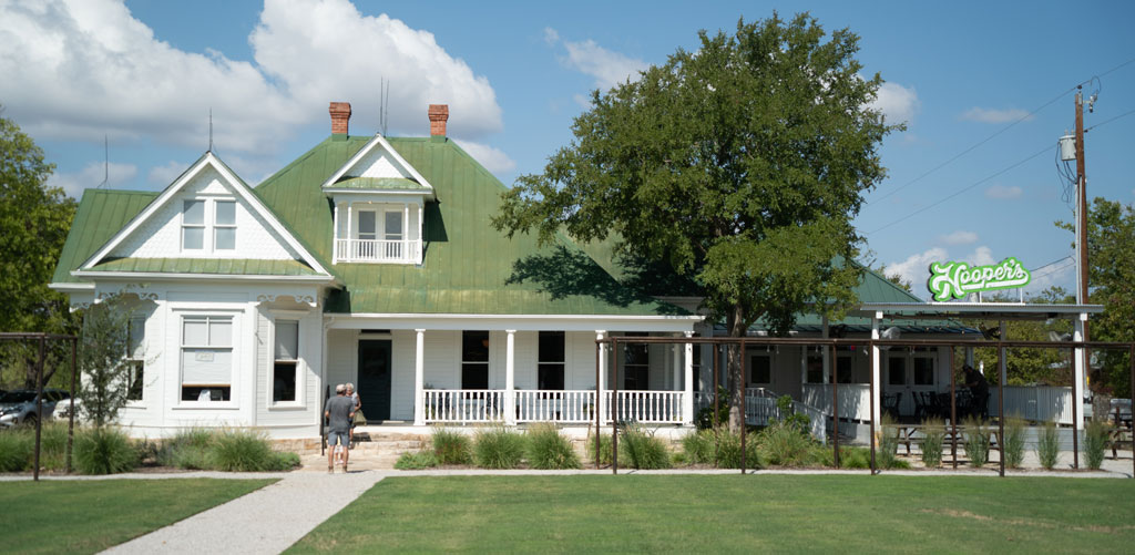 Hooper’s restaurant in Kingsland takes its horror film roots seriously. It’s named after acclaimed director Tobe Hooper, who created 'The Texas Chainsaw Massacre' in 1974. The old home that Hooper’s occupies was the setting for the cult film. Staff photos by Dakota Morrissiey