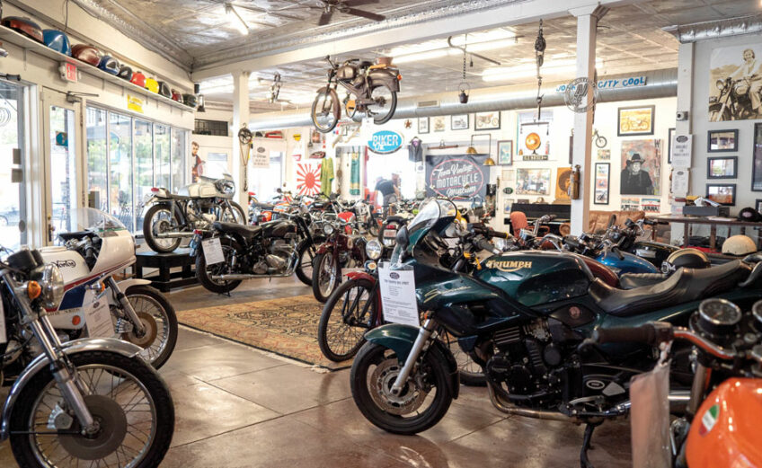 The Texas Vintage Motorcycle Museum in Johnson City boasts a collection of 80 motorcycles consisting of makes and models that span almost 90 years of manufacturing from around the world. Staff photo by Dakota Morrissiey