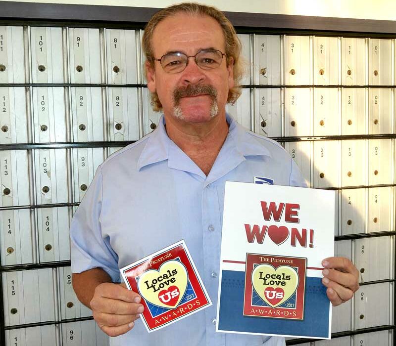 Sal Castro of the Marble Falls Post Office was voted Best Mail Carrier in the Marble Falls area in The Picayune’s Locals Love Us contest. Staff photo by Jennifer Fierro