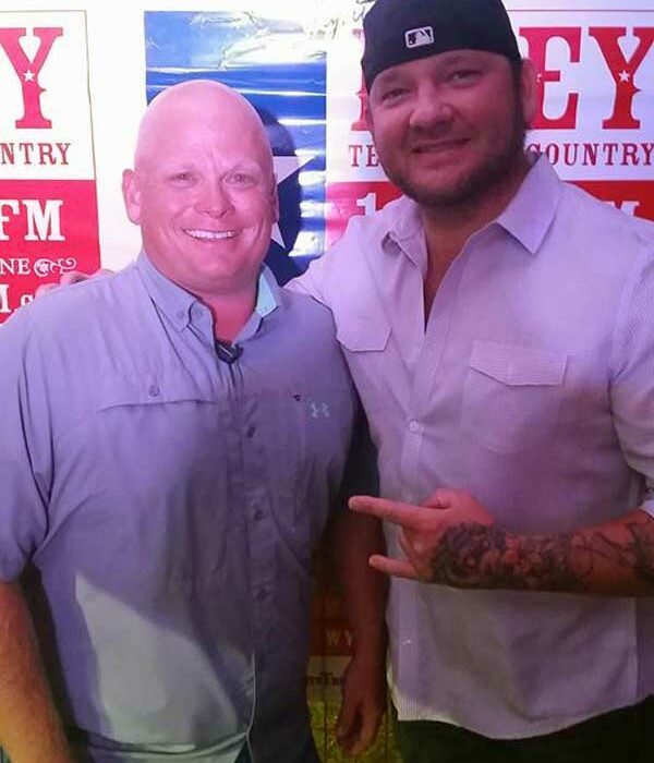 Burnet Summer Concert Series organizer Damon Beierle (left) has booked well-known musicians, including Stoney LaRue for the event, which was voted Best Community Event in the Burnet area in The Picayune’s Locals Love Us contest. Courtesy photo