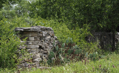 Remnants of Black’s Fort stand guard on the property once owned by settler William Black. Staff photo by Daniel Clifton