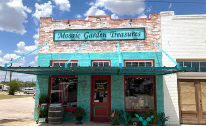Mosaic Garden Treasures, 143 E. Vaughn St. in Bertram, is filled with vintage items and locally made goods, including those of the friendly owner and her grandchildren. Staff photo by Alecia Ormsby
