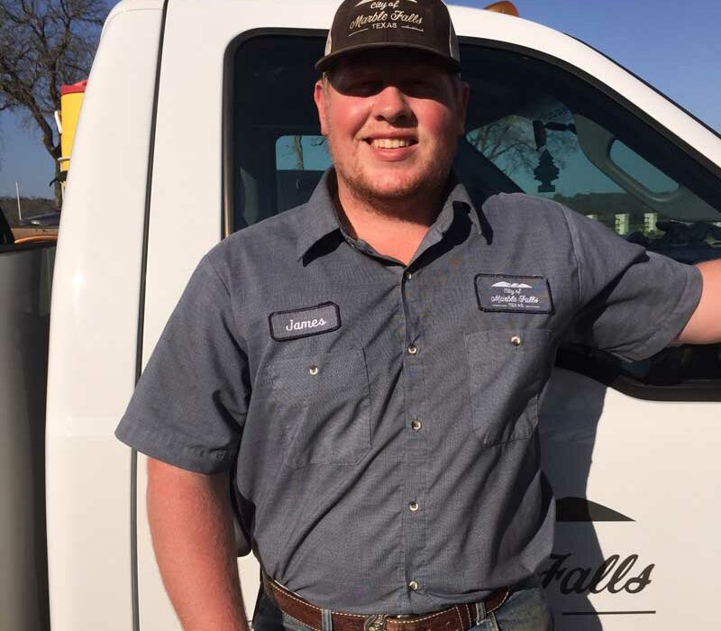 James Fry credited his fellow co-workers in the public works department for being voted Best City Employee in the Marble Falls area by The Picayune readers in the Locals Love Us contest two years in a row. Courtesy photo