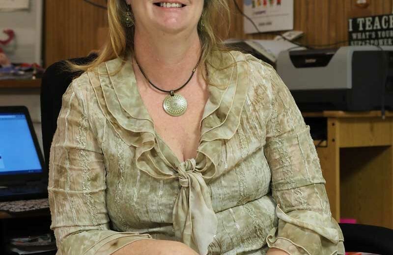 Kingsland School fourth-grade teacher Shelli Spruiell dons her princess crown. She was also ‘crowned’ the 2018 Locals Love Us favorite teacher in the Llano area. Staff photo by Daniel Clifton