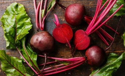 The leaves and the root of the beet are edible — and delicious — in many ways.