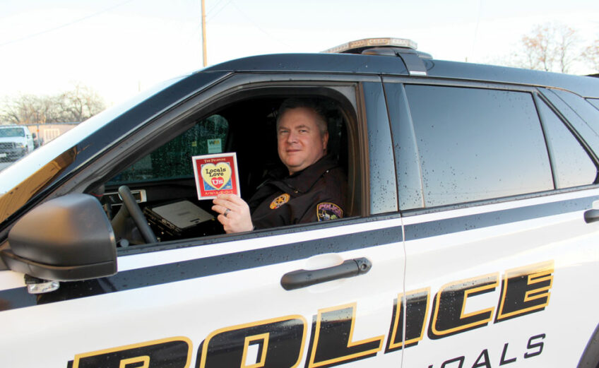 Granite Shoals Police Officer Chad Taliaferro is a 2021 Locals Love Us favorite law enforcement officer. Staff photo by Jennifer Fierro