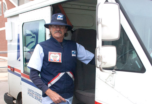 Tom Yeckle’s 23-mile route allows him to see people all day long while delivering the mail in Burnet, and that’s why The Picayune readers and KBEY 103.9 FM Radio Picayune listeners voted him their favorite Burnet-area postal worker in the 2015 Locals Love Us awards. Staff photo by Jared Fields