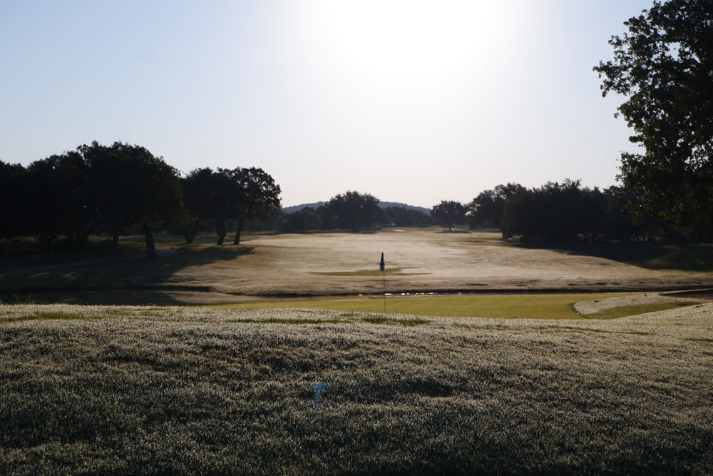 The No. 13 hole at Legends Golf Course in Kingsland is one of the signature holes in the Highland Lakes. Staff photo by David Bean