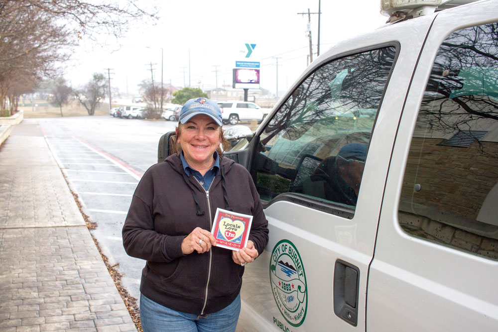 Burnet park supervisor Kim Wilson is a 2021 Locals Love Us favorite city employee. Staff photo by Alex Copeland