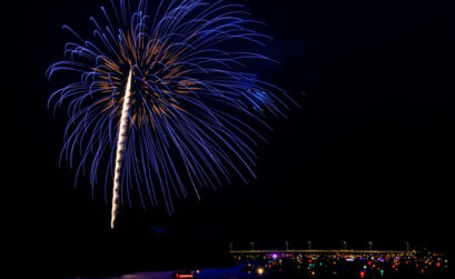 A spectacular fireworks show over the RM 2900 bridge in Kingsland can be viewed by land or water. The show is just one part of the annual AquaBoom, which was voted favorite community event by The Picayune Magazine readers and KBEY 103.9 FM Radio Picayune