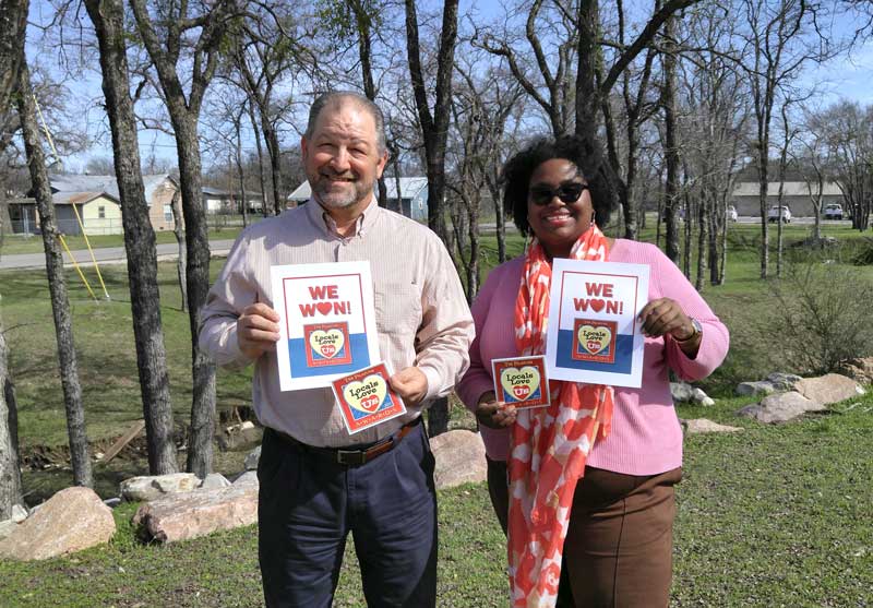 Marble Falls Parks and Recreation Director Robert Moss and Parks and Recreation Administrative Assistant Monique Breaux are part of a crew that’s responsible for Johnson Park and all it offers residents and visitors. Staff photo by Jennifer Fierro