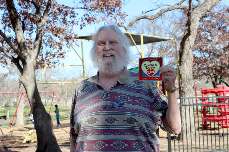 Marble Falls Parks and Recreation Commission Chairman Charles Watkins wasn’t surprised by another Locals Love Us honor for Johnson Park. Staff photo by Jennifer Fierro