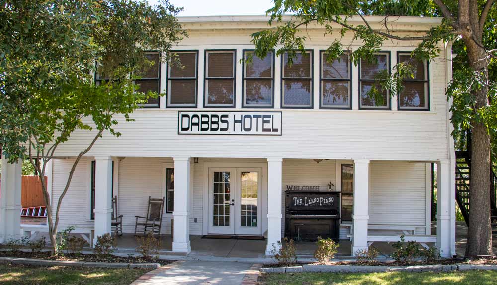 Guests of the Dabbs Hotel in Llano can have the same experience as railroad travelers who stopped there in the early 20th Century. Staff photo by Jared Fields