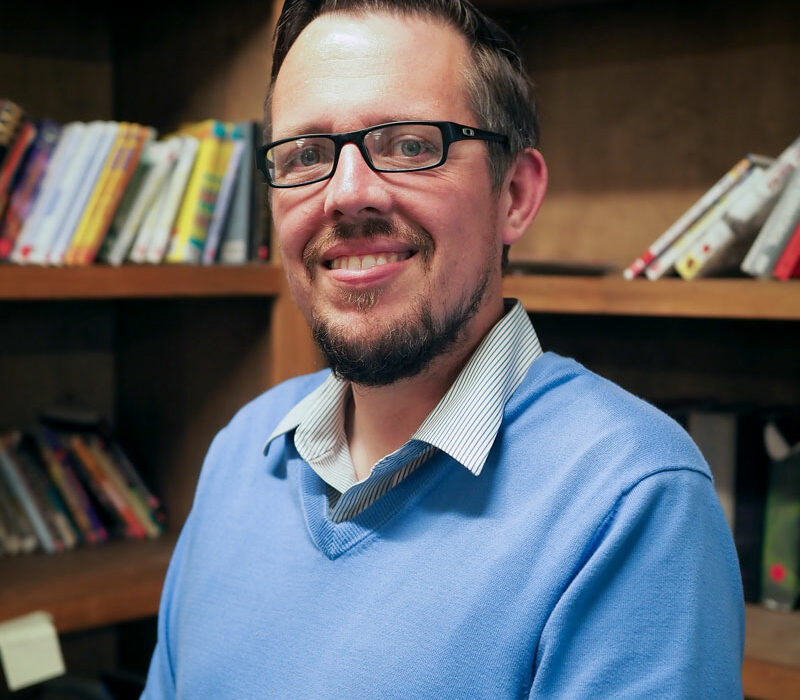 Kingsland School's Jacob Taylor has 14 years of teaching experience, the previous 13 years at Marble Falls High School before joining the charter school this year after it added its first high school class. Staff photo by Daniel Clifton