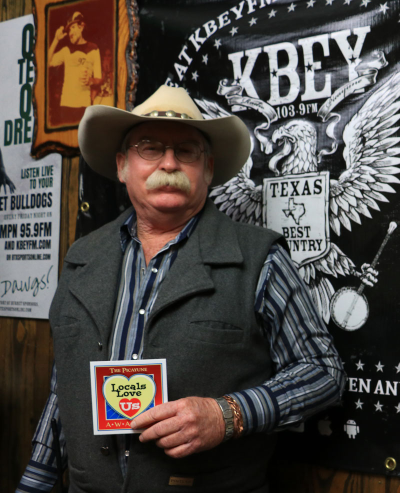 Kingsland Volunteer Fire Department Chief Danny Stone was voted favorite first responder in the Kingsland area in the Locals Love Us awards by The Picayune readers and KBEY 103.9 FM Radio Picayune listeners. Staff photo by Jared Fields