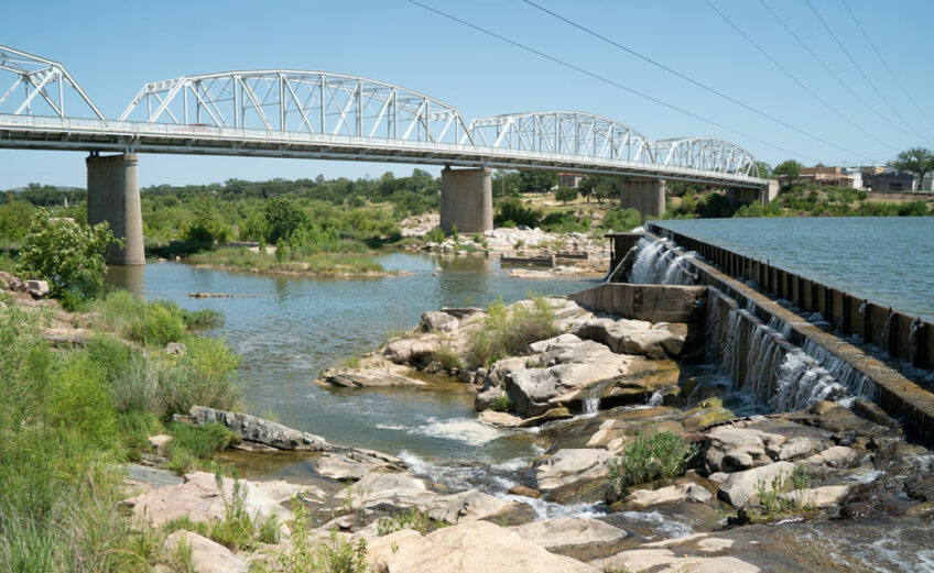 The deep, cool waters of the Llano River at Badu Park are a guaranteed reprieve from the summer heat. Staff photo by Dakota Morrissiey