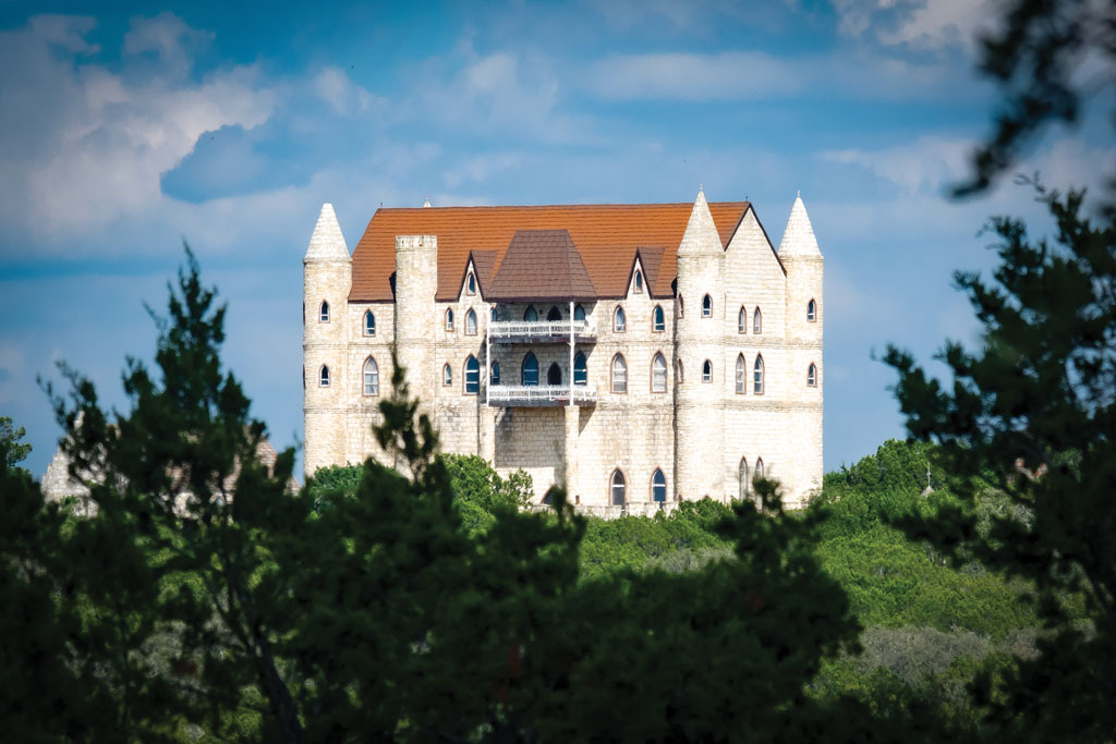 Castle Falkenstein rises in the distance from a vantage point on Park Road 4. Staff photo by David Bean