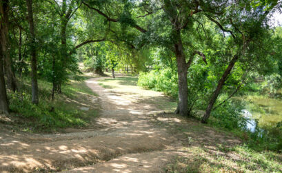 The Backbone Creek hike-and-bike trail follows its namesake creek through the heart of Marble Falls. Staff photos by Dakota Morrissiey