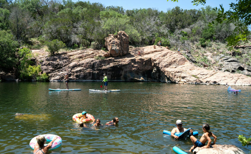 Devil's Waterhole at Inks Lake State Park