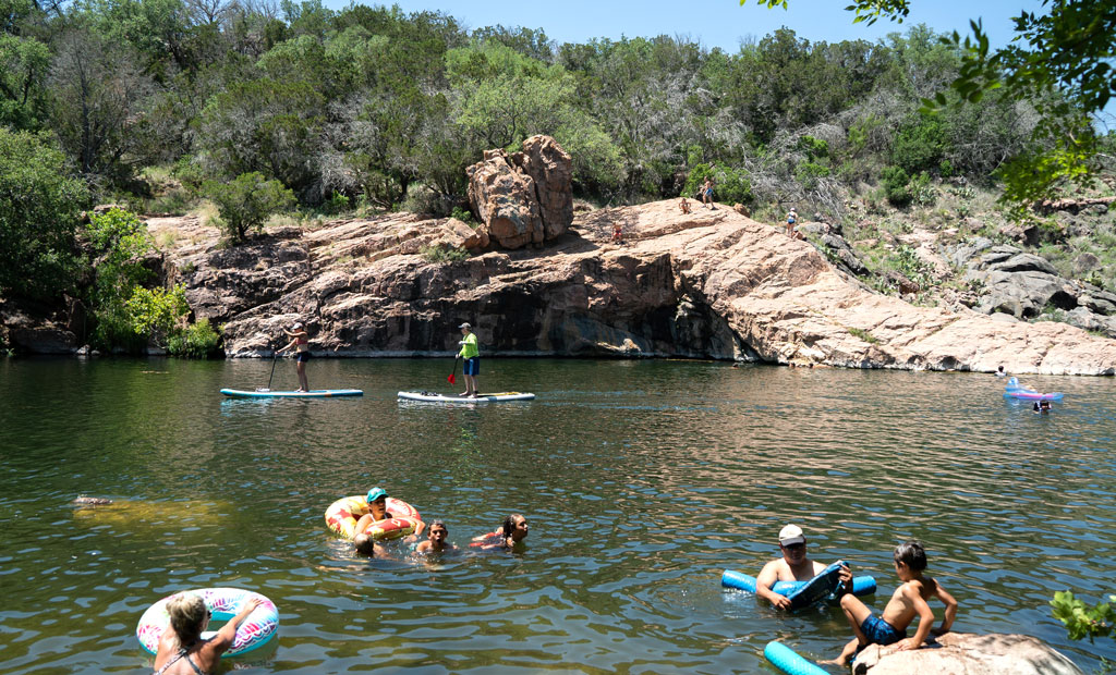 Devil's Waterhole at Inks Lake State Park