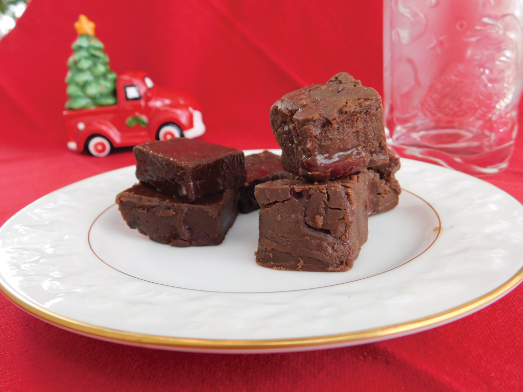 Two-Minute Microwave Peanut Butter Fudge and Chocolate Cherry Fudge. Staff photo by Jennifer Greenwell