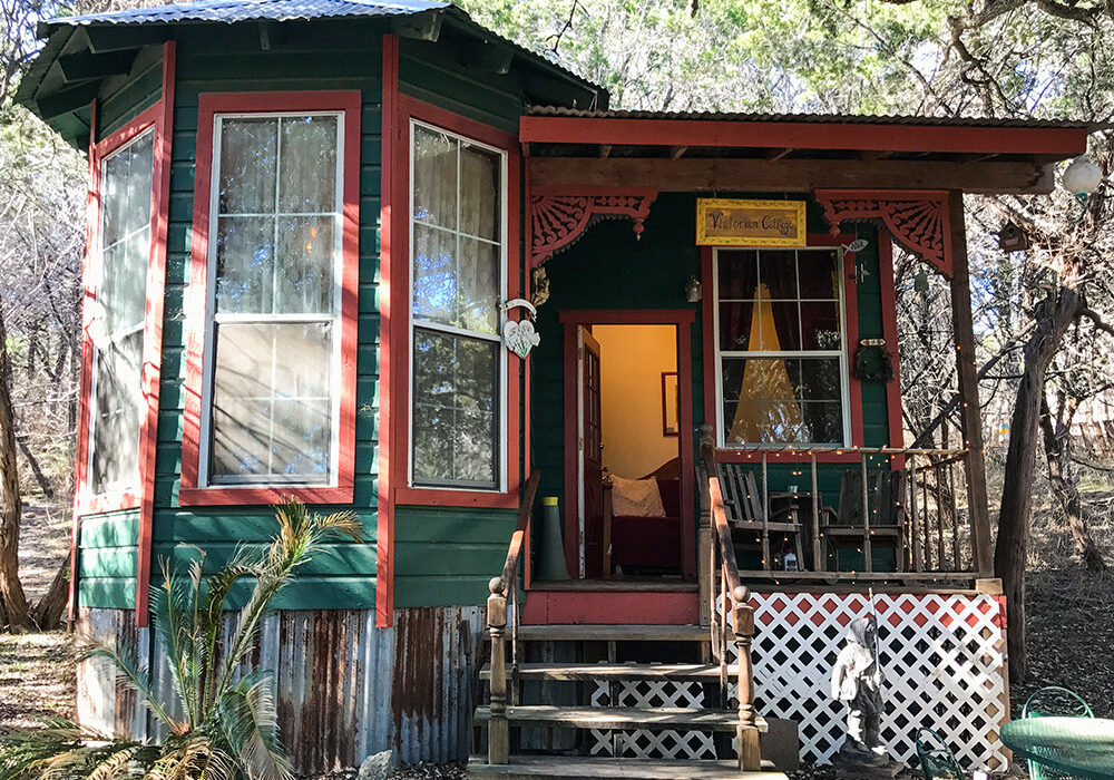 Pick a theme at Creekside Camp and Cabins. Stay in a Victorian Cottage, Mexico Cabin, or Firehouse Cabin. Photo by JoAnna Kopp