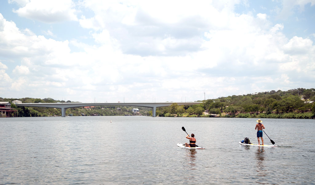 Lake Marble Falls is the smallest of the Highland Lakes, but it's big on fun, including spending the day exploring by paddle. Staff photo by Dakota Morrissiey