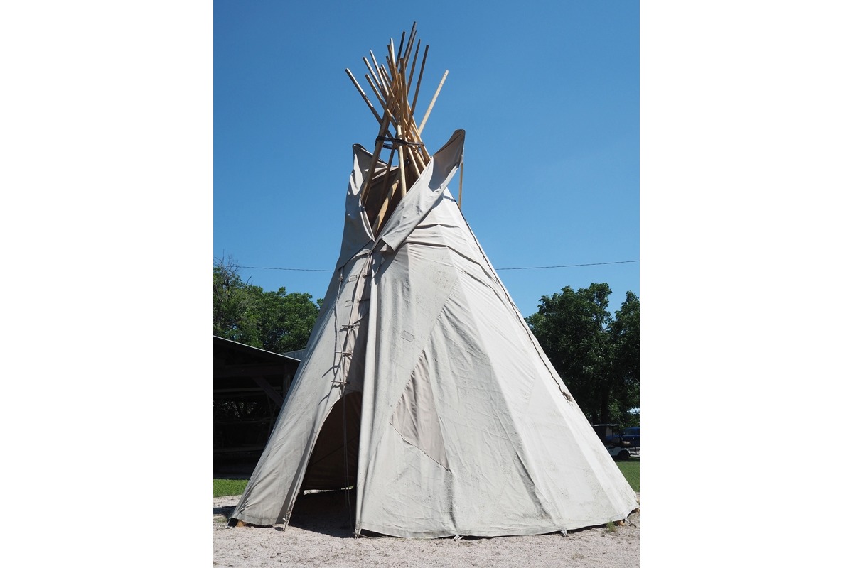 tipi at Fort Croghan